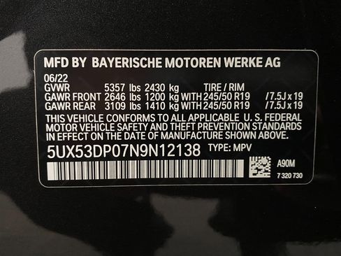 Certified 2022 BMW X3 xDrive30i w/ M Sport Package 2 image 32