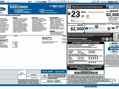 Used 2025 Ford Explorer Platinum w/ LUX Leather Package image 4