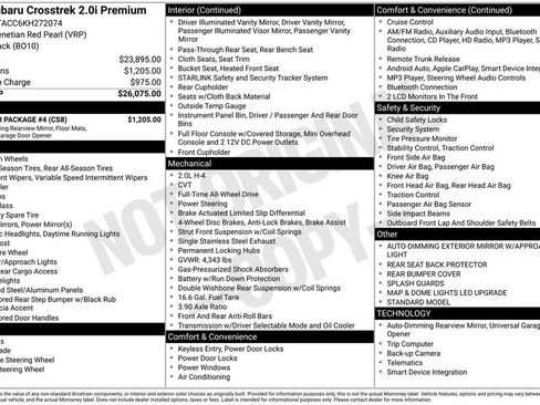 Used 2019 Subaru Crosstrek 2.0i Premium w/ Popular Package #4 image 4