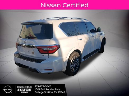 Certified 2021 Nissan Armada SL w/ Captain's Chairs Package image 2