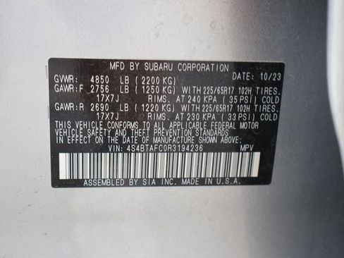 Used 2024 Subaru Outback Premium AWD/4WD image 45