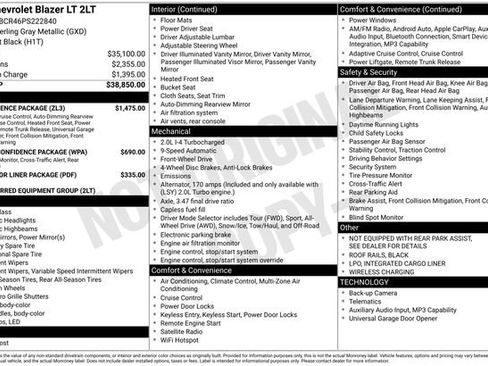Used 2023 Chevrolet Blazer LT w/ Convenience Package FWD image 27