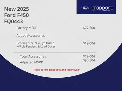 New 2025 Ford F450 XL w/ XL Chrome Package