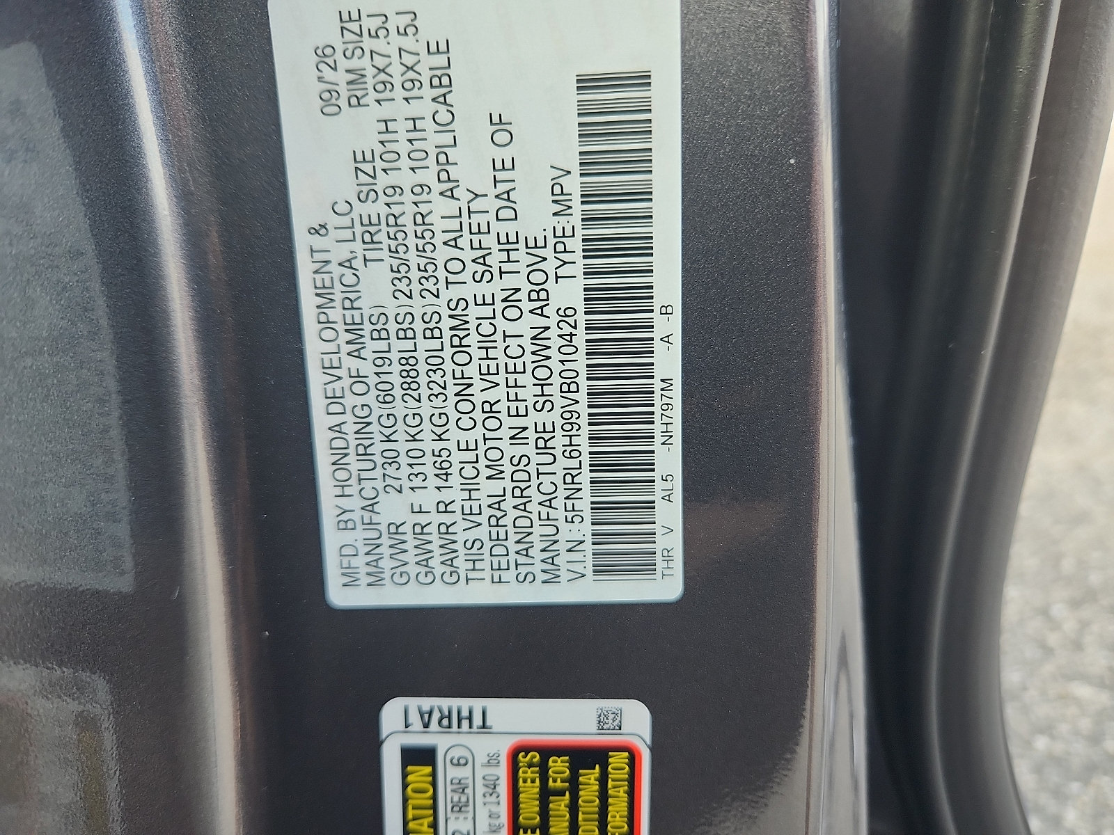 New 2027 Honda Odyssey Elite image 20