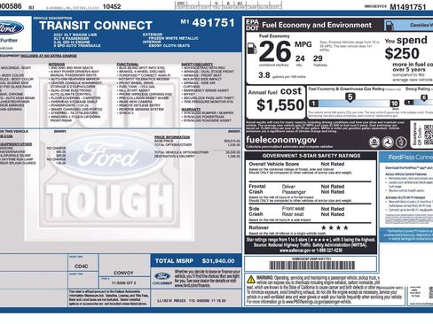 Used 2021 Ford Transit Connect XLT image 44