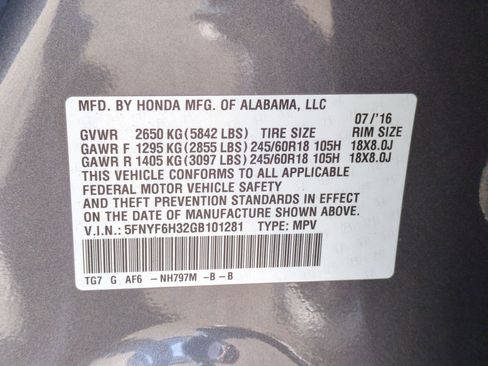 Used 2016 Honda Pilot EX image 35