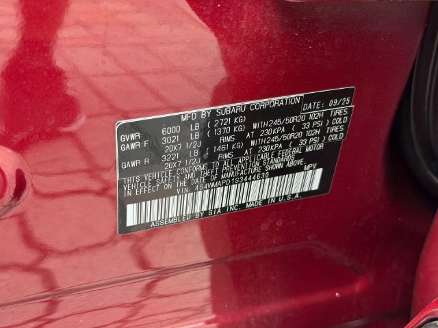 Certified 2025 Subaru Ascent Limited AWD/4WD image 23