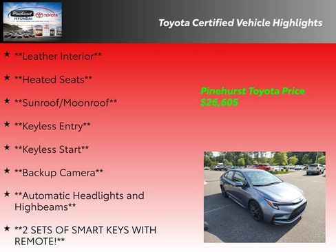 Certified 2025 Toyota Corolla XSE FWD image 36