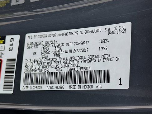 Used 2026 Toyota Tacoma SR RWD image 31