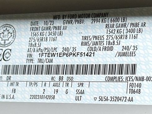 Certified 2023 Ford F150 XLT w/ Equipment Group 302A High AWD/4WD image 62