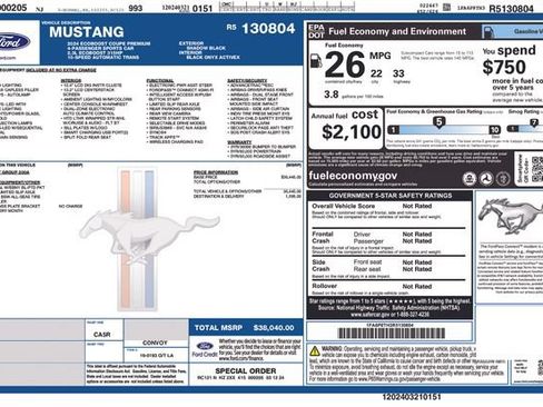 Used 2024 Ford Mustang Premium RWD image 5