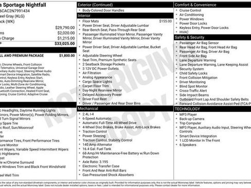 Used 2022 Kia Sportage Nightfall Edition w/ Nighfall AWD Premium Package image 45