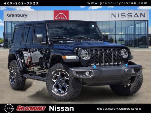 Used 2022 Jeep Wrangler Unlimited Rubicon 4xe w/ Cold Weather Group image 1