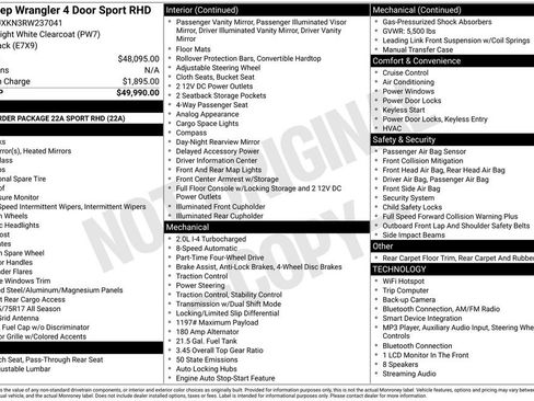 Used 2024 Jeep Wrangler Unlimited Sport AWD/4WD image 15