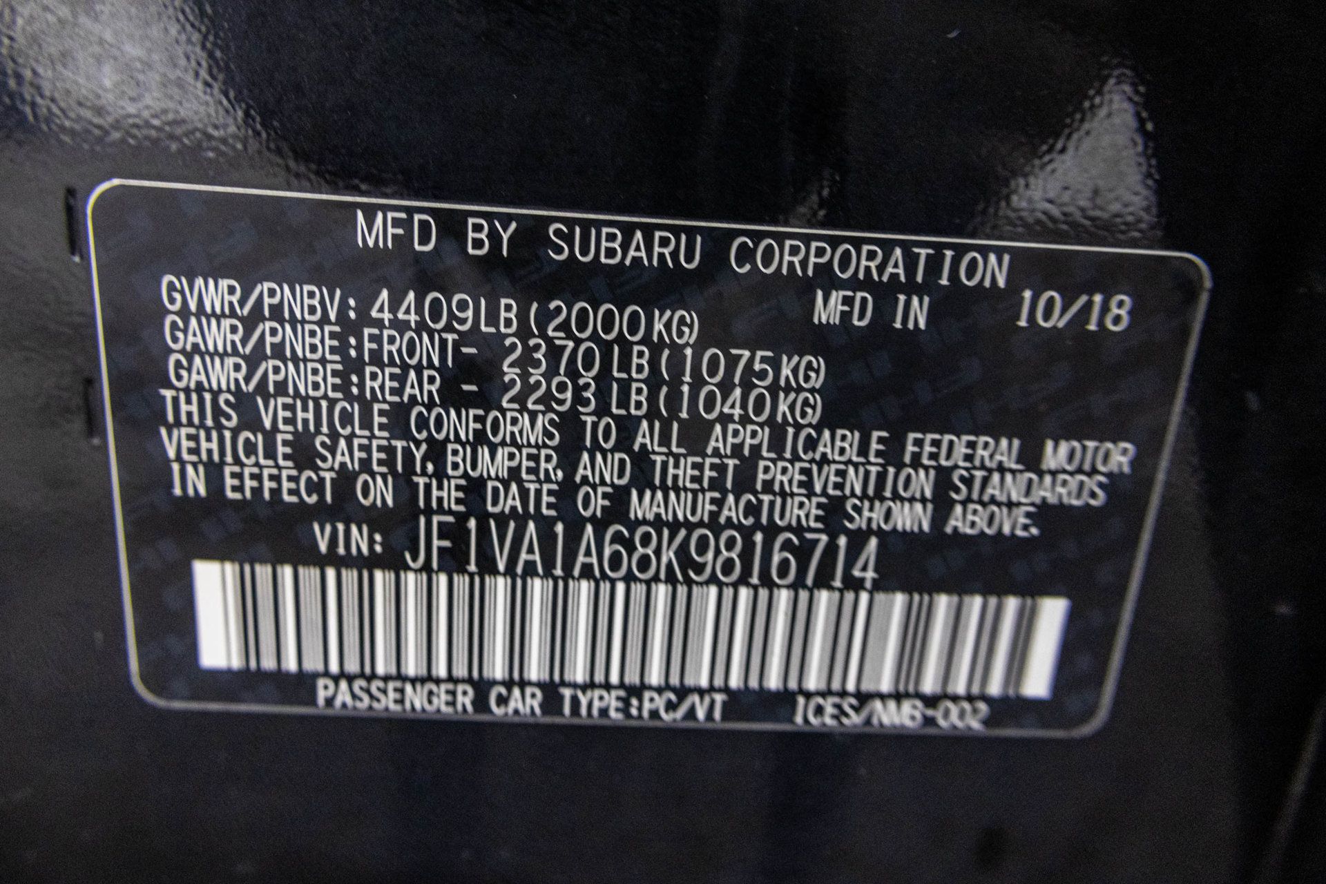 Used 2019 Subaru WRX AWD/4WD image 52