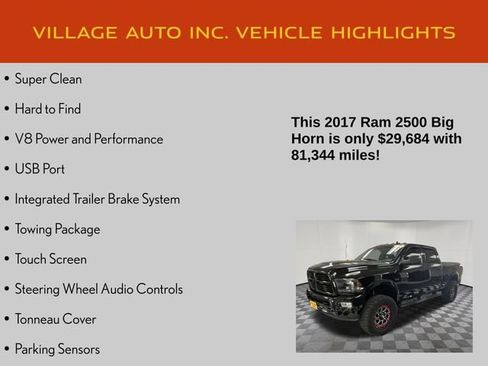 Used 2017 RAM 2500 Big Horn w/ Sport Appearance Group AWD/4WD image 7