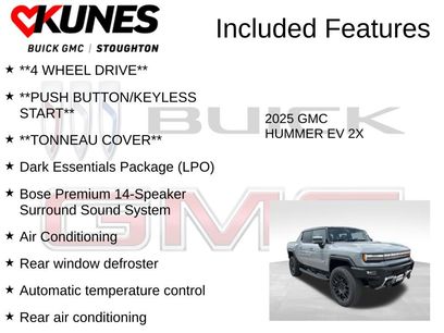 New 2025 GMC Hummer EV 2X w/ LPO, Dark Essentials Package