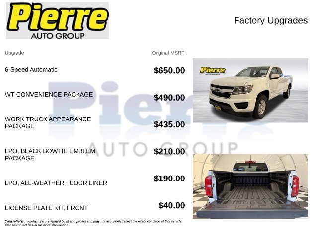 Used 2018 Chevrolet Colorado W/T w/ WT Convenience Package RWD image 13