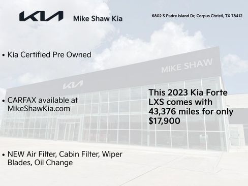 Certified 2023 Kia Forte LXS w/ LXS Technology Package FWD image 3