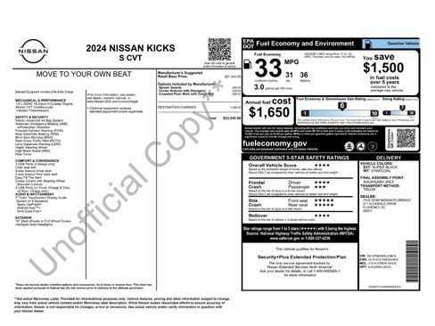 Used 2024 Nissan Kicks S image 6