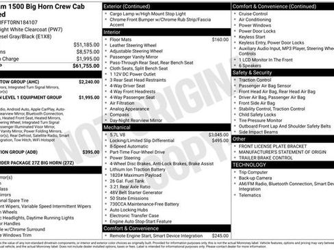 Used 2024 RAM 1500 Big Horn w/ Trailer Tow Group AWD/4WD image 35