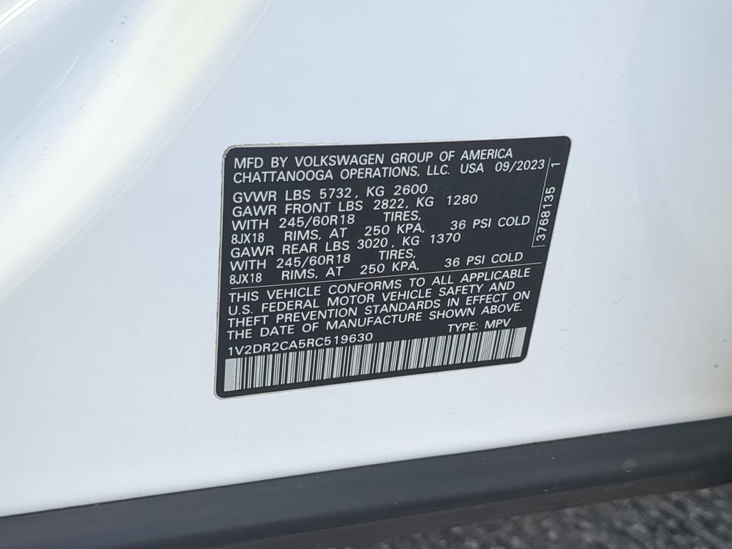 Certified 2024 Volkswagen Atlas SE FWD image 35