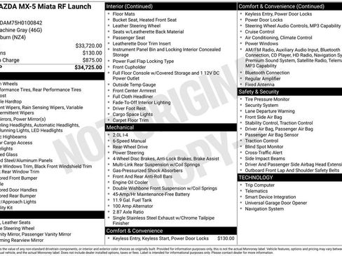 Used 2017 MAZDA MX-5 Miata RF Grand Touring image 15