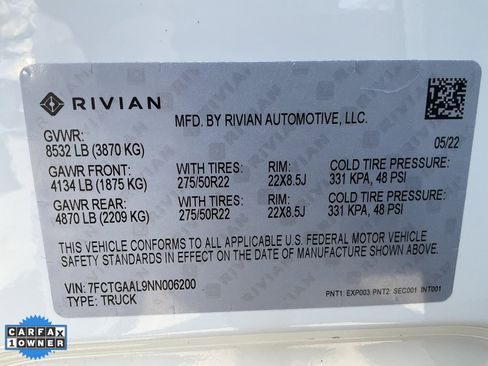 Used 2022 Rivian R1T Launch Edition image 20