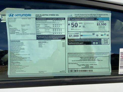 New 2026 Hyundai Elantra Sport image 13