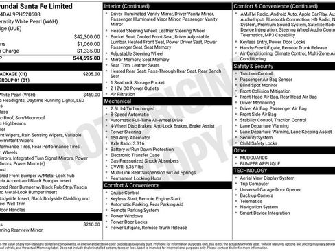 Used 2023 Hyundai Santa Fe Limited w/ Cargo Package AWD/4WD image 36