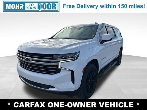 Used 2021 Chevrolet Suburban LT w/ Rear Media and Nav Package image 1