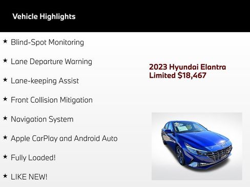 Used 2023 Hyundai Elantra Limited FWD image 4