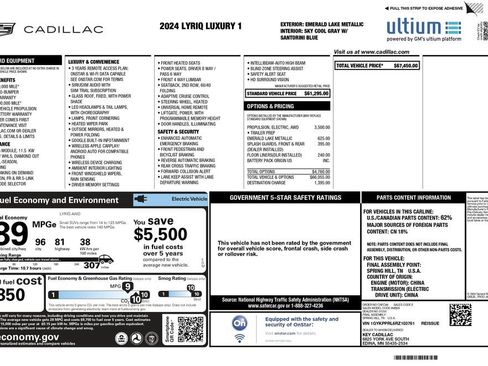 Used 2024 Cadillac Lyriq Luxury image 3