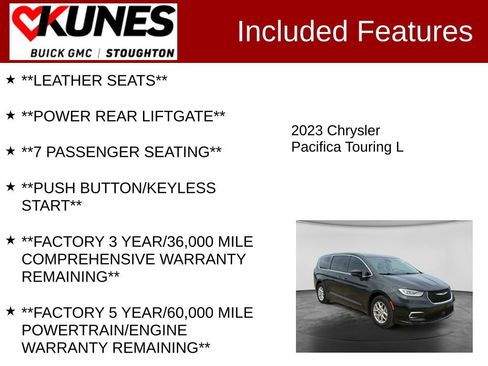 Used 2023 Chrysler Pacifica Touring-L FWD image 3