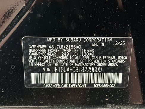 New 2026 Subaru Impreza 2.0i Sport AWD/4WD image 34