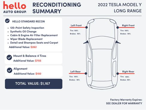 Used 2022 Tesla Model Y Long Range AWD/4WD image 3