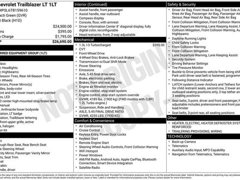 Used 2026 Chevrolet TrailBlazer LT FWD image 34