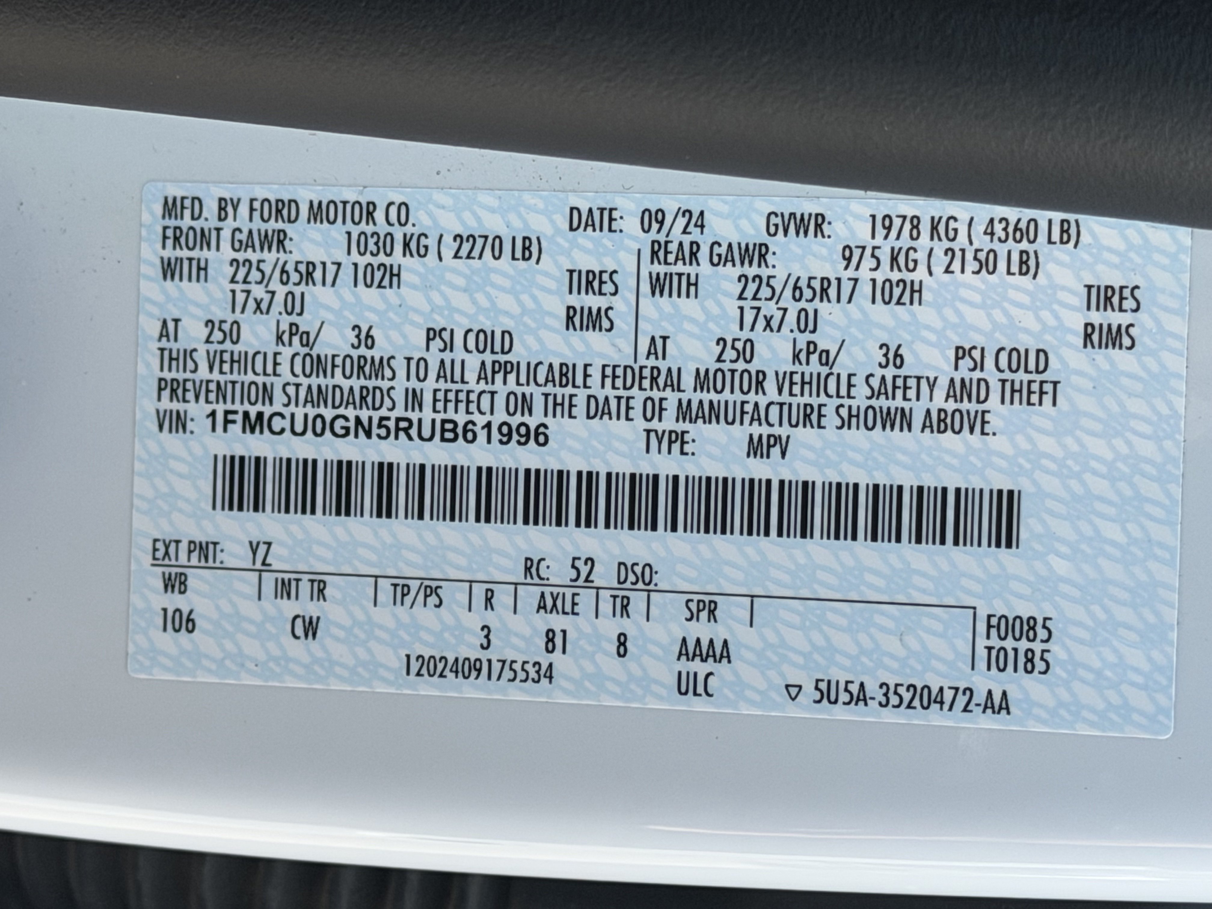 Used 2024 Ford Escape Active FWD image 13