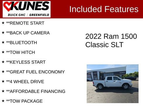 Used 2022 RAM 1500 Classic SLT AWD/4WD image 2