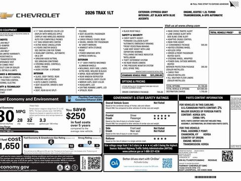 New 2026 Chevrolet Trax LT w/ Driver Confidence Package image 4