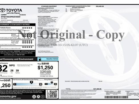 Used 2021 Toyota Camry SE image 9