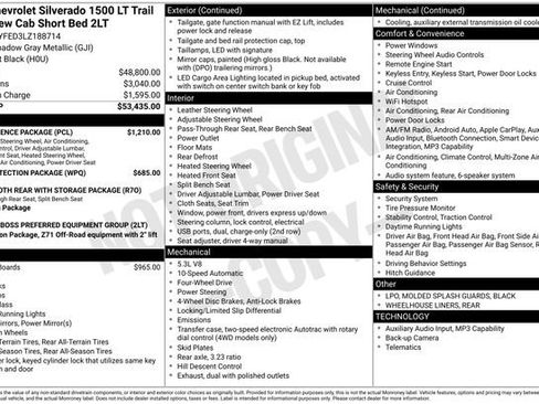 Used 2020 Chevrolet Silverado 1500 LT Trail Boss w/ Convenience Package AWD/4WD image 12