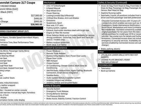 Used 2019 Chevrolet Camaro LT image 7