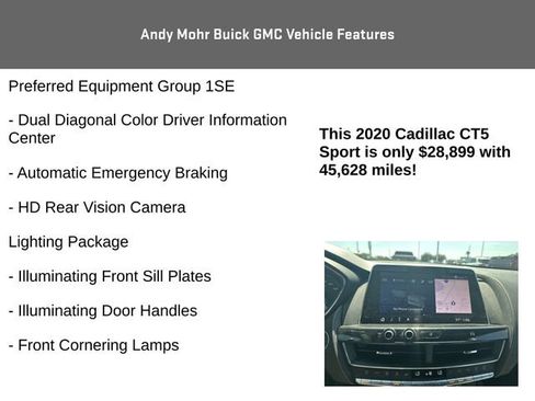 Used 2020 Cadillac CT5 Sport w/ Platinum Package RWD image 8