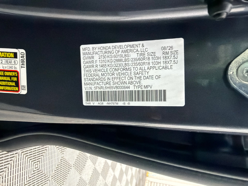 New 2027 Honda Odyssey EX-L image 35