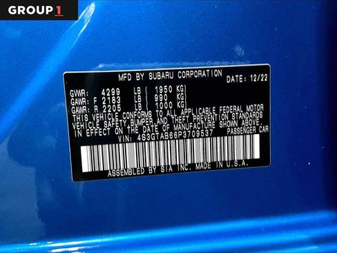 Certified 2023 Subaru Impreza 2.0i image 35