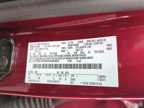 Used 2019 Ford F150 XLT w/ Equipment Group 302A Luxury image 15