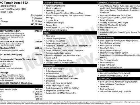 Certified 2019 GMC Terrain Denali w/ Advanced Safety Package AWD/4WD image 6