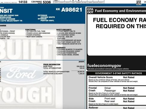 Used 2019 Ford Transit 250 148 Medium Roof image 2