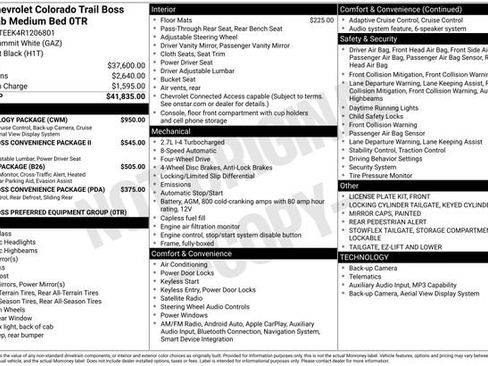 Used 2024 Chevrolet Colorado Trail Boss w/ Technology Package AWD/4WD image 10